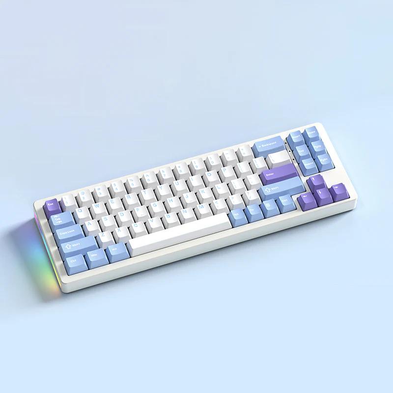 XINMENG M71 V2 Aluminum Mechanical Keyboard - Version:White - Switch:White Jade