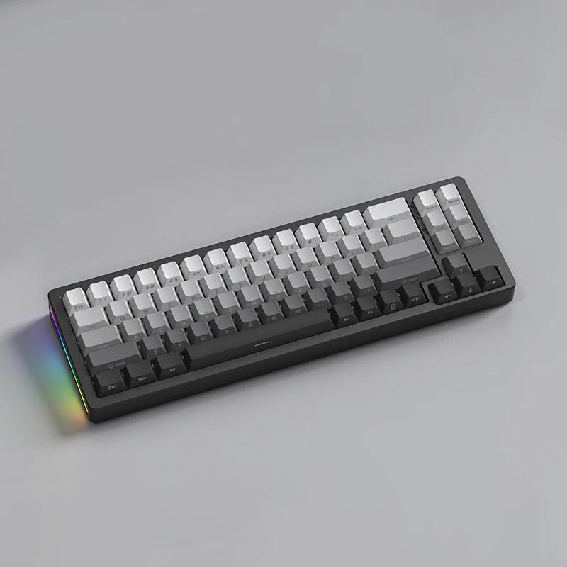 XINMENG M71 V2 Aluminum Mechanical Keyboard - Version:Black(side-printed) - Switch:White Jade