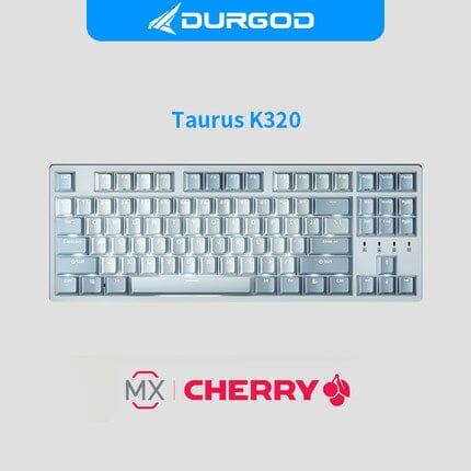 DURGOD K320/K310 White Light Mechanical Keyboard - Type:Blue 87 keys-K320 - Switch:Cherry Red