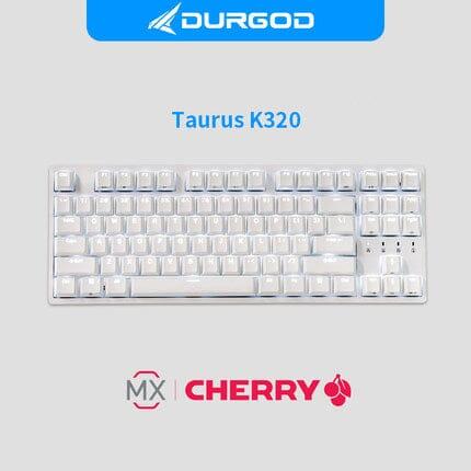 DURGOD K320/K310 White Light Mechanical Keyboard - Type:White 87 keys-K320 - Switch:Cherry Blue