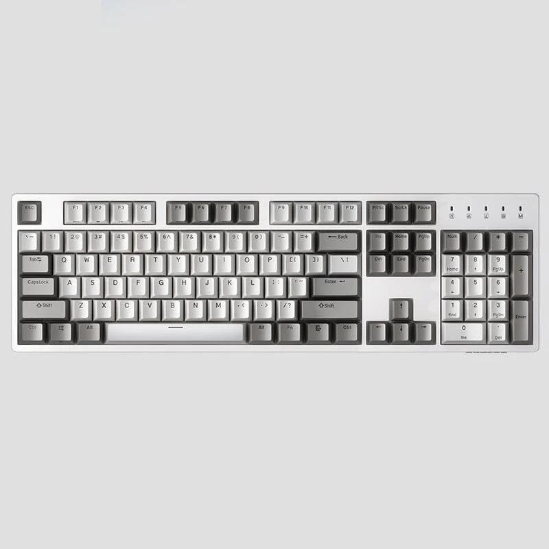 DURGOD K310 Taurus 104key Mechanical Keyboard - Version:Gray White-No light - Cherry Switch:Black Switch