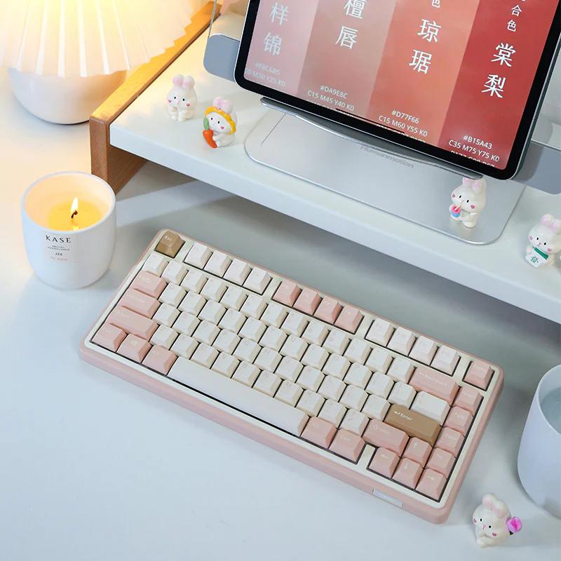 Varmilo Minilo 75% Gasket Mechanical Keyboard - Version:Mendozae Dual-Mode&White LED - Switches:EC Sakura V2