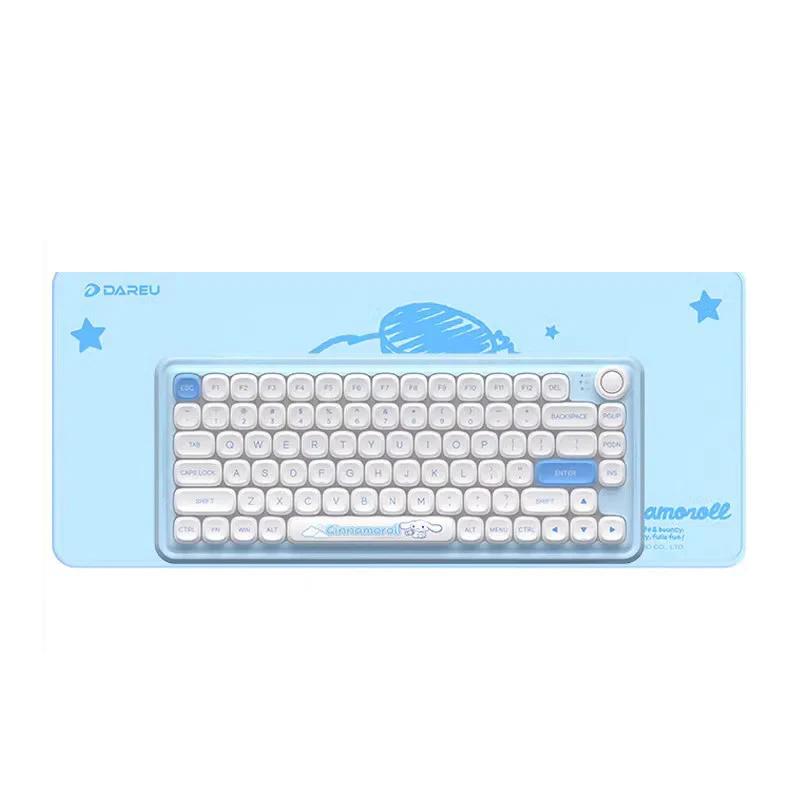 DAREU Z82 Cinnamoroll Mechanical Keyboard Combo - Type:Z82 Cinnamoroll Keyboard+desk mat