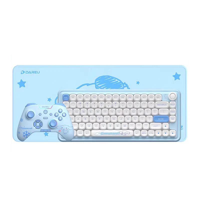 DAREU Z82 Cinnamoroll Mechanical Keyboard Combo - Type:Keyboard+Gamepad+desk mat