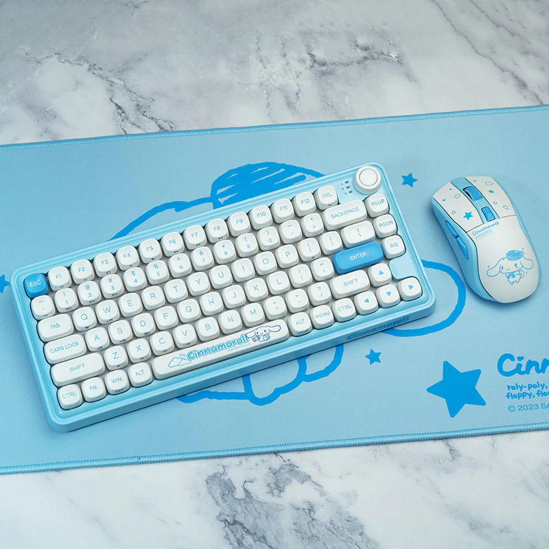 DAREU Z82 Cinnamoroll Mechanical Keyboard Combo - Type:Only desk mat