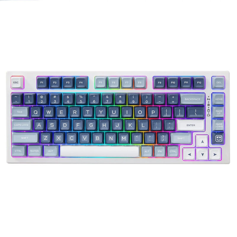 YUNZII YZ75 Wireless Mechanical Keyboard - Version:Blue - Switch:Gateron G Pro Black
