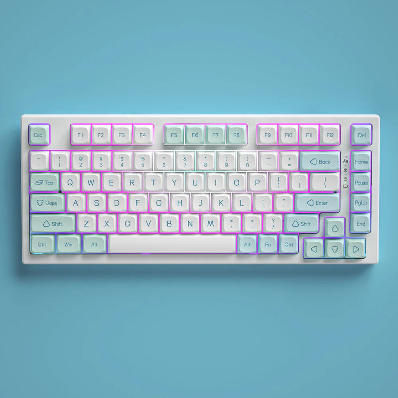 YUNZII YZ75 Mint Mechanical Keyboard - Version:YZ75 Mint - Switch:Gateron G Pro Black