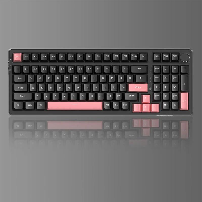 AJAZZ AK992 Mechanical Keyboard - Three mode Version:Black(no backlight) - Switch:Brown  Switch