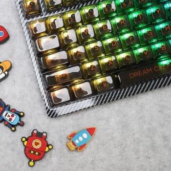 Double Shell F96 RGB Mechanical Keyboard - Switch:Brown Switch