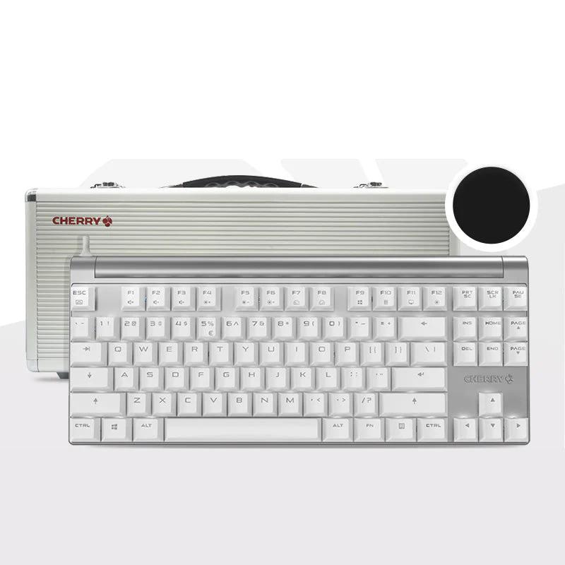 CHERRY MX8.0 Mechanical Keyboard - Version:White-White light - Switch:Black Switch