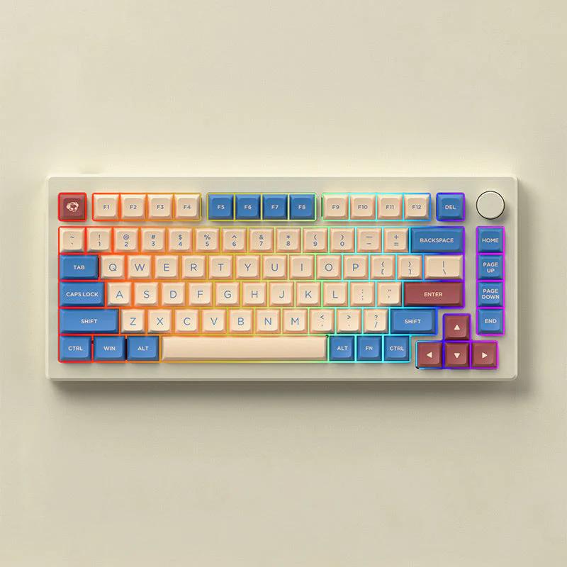 Akko MOD007B-HE Magnetic Switch 75% Mechanical Keyboard - Version:Cream White-Palace - Switch:Cream Yellow Magnetic