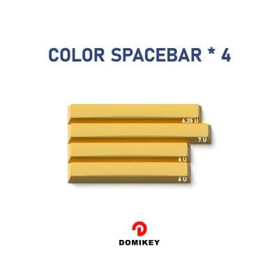 DOMIKEY Singlechip Cherry Profile Keycaps Set - Version:COLOR SPACEBAR