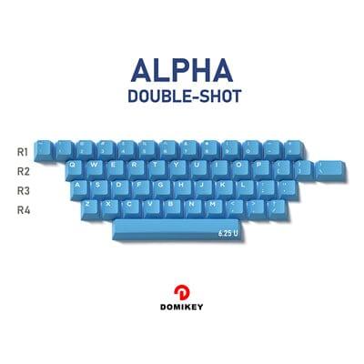 DOMIKEY Singlechip Cherry Profile Keycaps Set - Version:ALPHA -Double shot