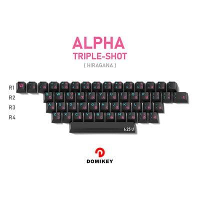 DOMIKEY Miami Night Cherry Profile Keycaps Set - Version:ALPHA -Triple shot