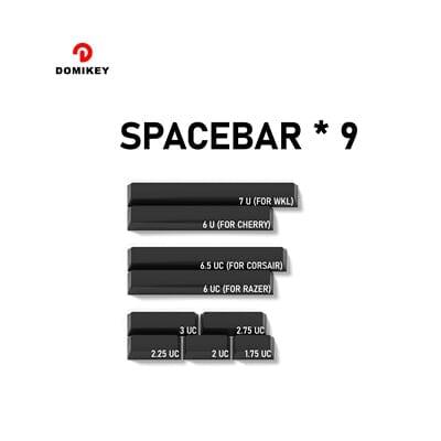 DOMIKEY WOB White on Black Cherry Profile Keycaps Set - Version:SPACEBAR