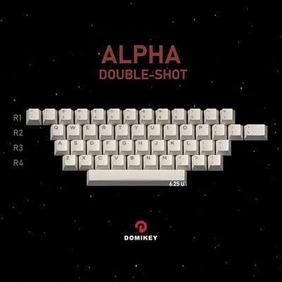 DOMIKEY Astronaut Cherry Profile Keycaps Set - Version:ALPHA -Double shot