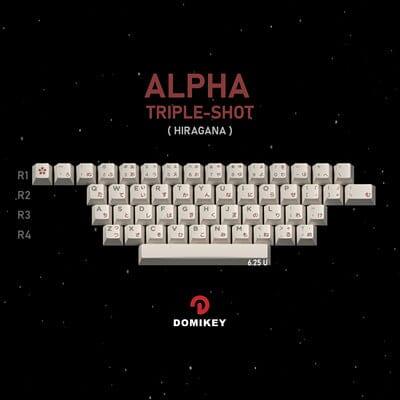 DOMIKEY Astronaut Cherry Profile Keycaps Set - Version:ALPHA -Triple shot
