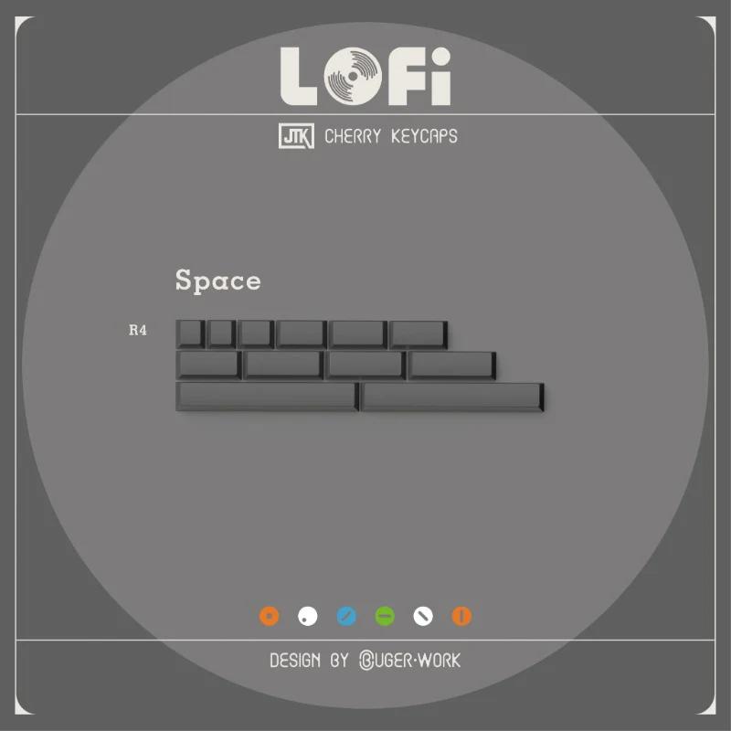 JTK Lofi Cherry Profile ABS Keycaps - Version:Grey Spacebar