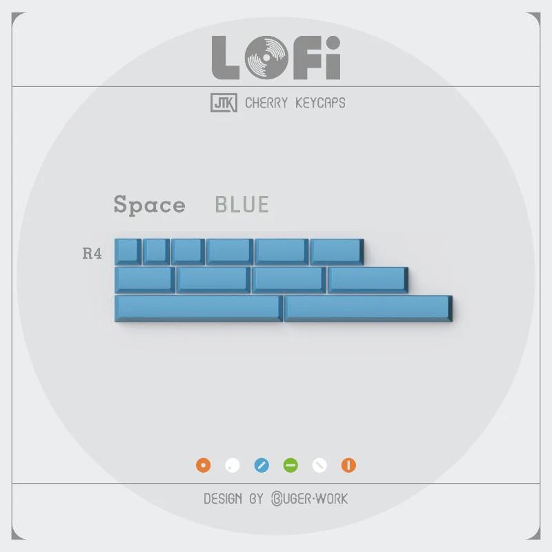 JTK Lofi Cherry Profile ABS Keycaps - Version:Blue Spacebar