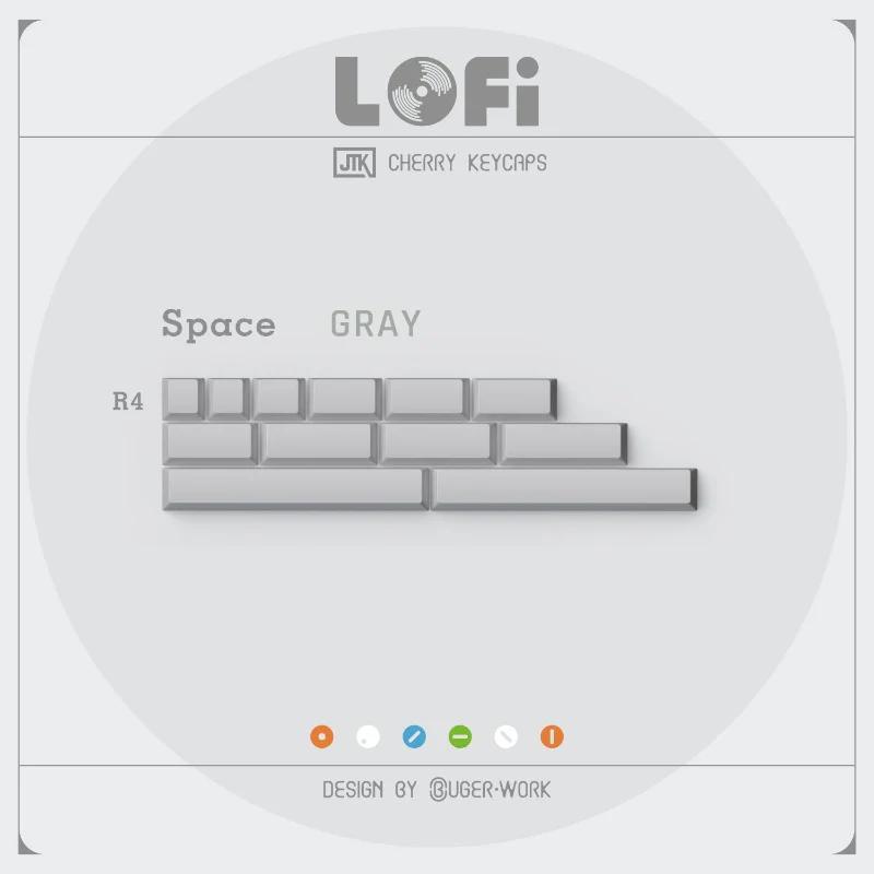 JTK Lofi Cherry Profile ABS Keycaps - Version:White Spacebar