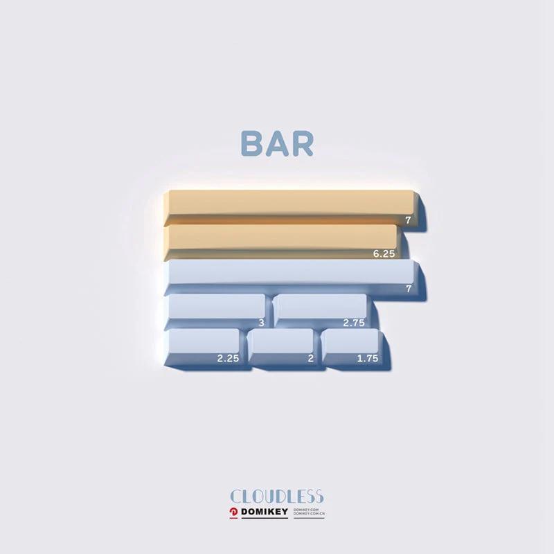 DOMIKEY Cloudless Cherry Profile Keycap Set - Version:Spacebar