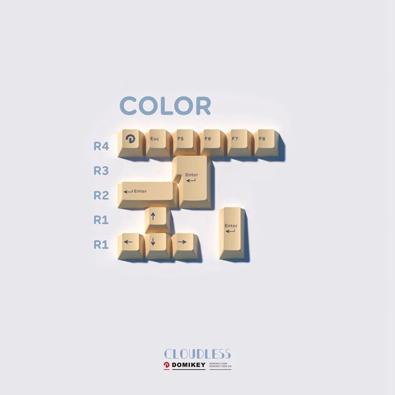 DOMIKEY Cloudless Cherry Profile Keycap Set - Version:Alt Color