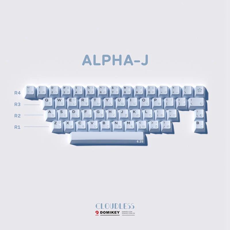 DOMIKEY Cloudless Cherry Profile Keycap Set - Version:Alpha-J