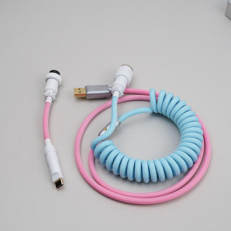 YUNZII Ice Cream Custom Coiled Aviator USB Cable - Type:Milk Cover