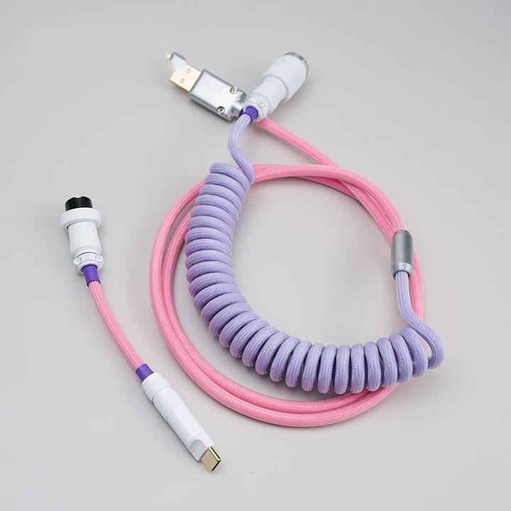 YUNZII Ice Cream Custom Coiled Aviator USB Cable - Type:Ice Cream