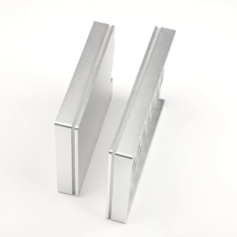 YMDK Split 64 SP64 CNC Aluminum Case Hot Swap RGB DIY Kit - Type:Silver - Version:Base Kit