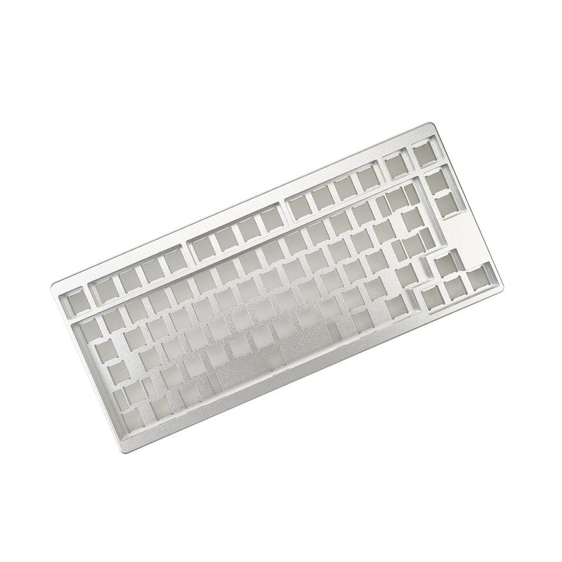 IDOBAO ID80V2 Mechanical Keyboard ANSI/ISO Layout Kit - Color:Silver - Axis Body:ISO