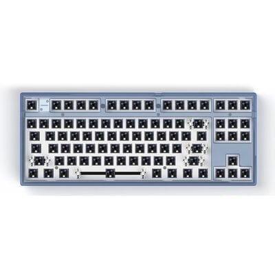 FL·ESPORTS MK870 Wireless Mechanical Keyboard Kit - Version:Blue transparency(South facing LED)-Single mode