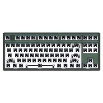 FL·ESPORTS MK870 Wireless Mechanical Keyboard Kit - Version:Green(South facing LED)-Three mode