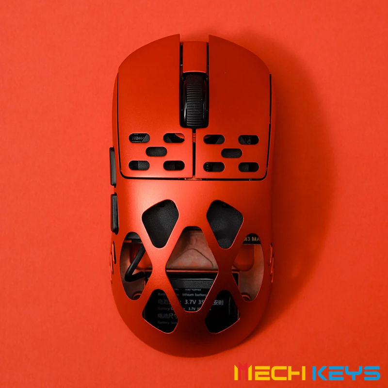 AJAZZ AM3 PRO Magnalium PAW3950 Wireless 8K Mouse - Version:AM3 PRO - Color Type:Red