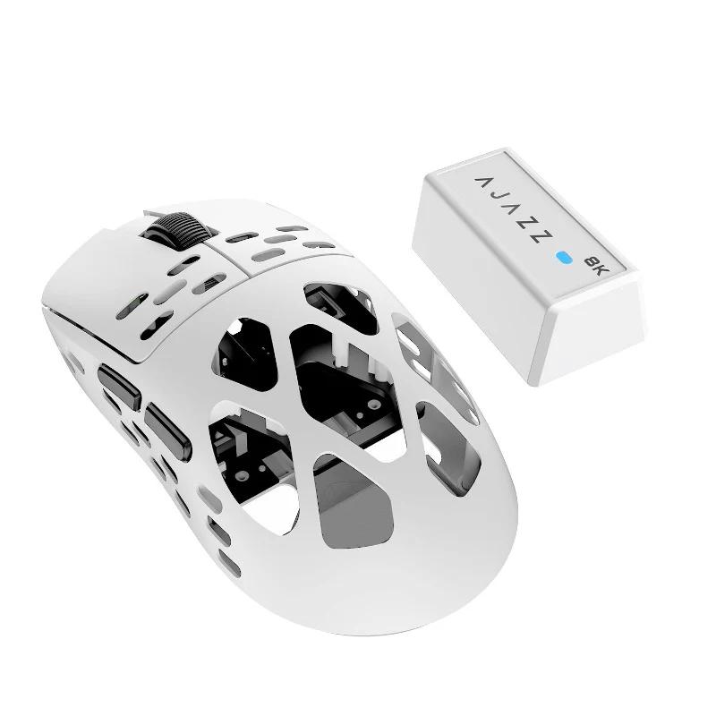 AJAZZ AM3 PRO Magnalium PAW3950 Wireless 8K Mouse - Version:AM3 MAX - Color Type:White