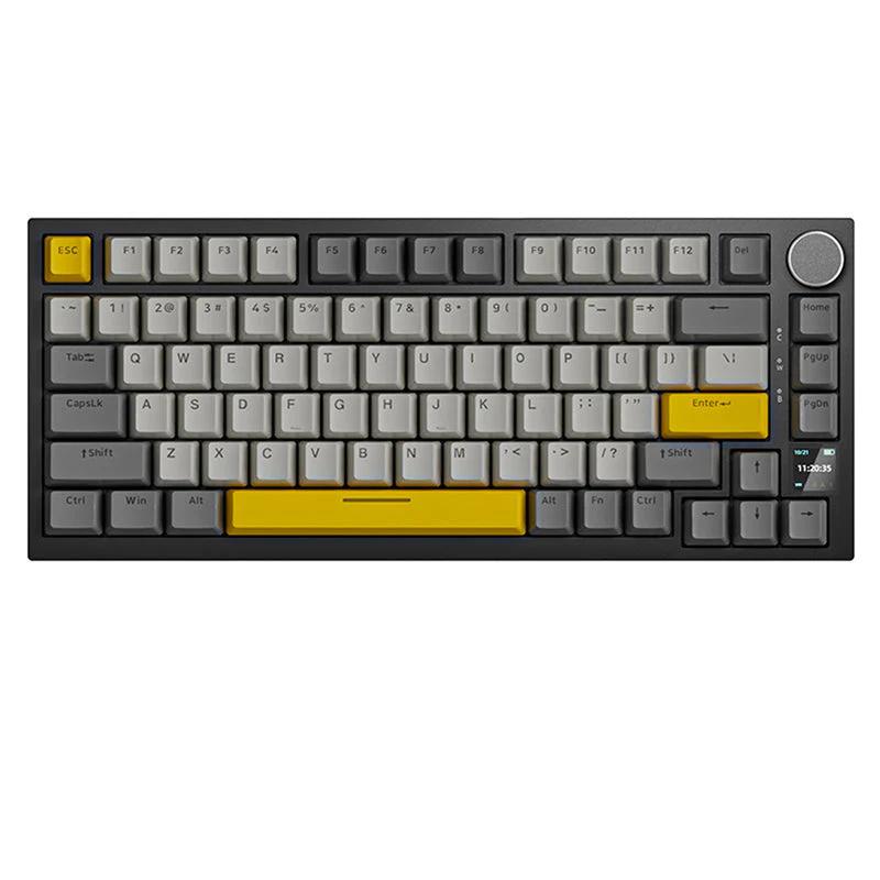 AJAZZ AK820 Pro TFT 75% Mechanical Keyboard - Version:Grey-Three Mode - Switch:Fly Fish Linear