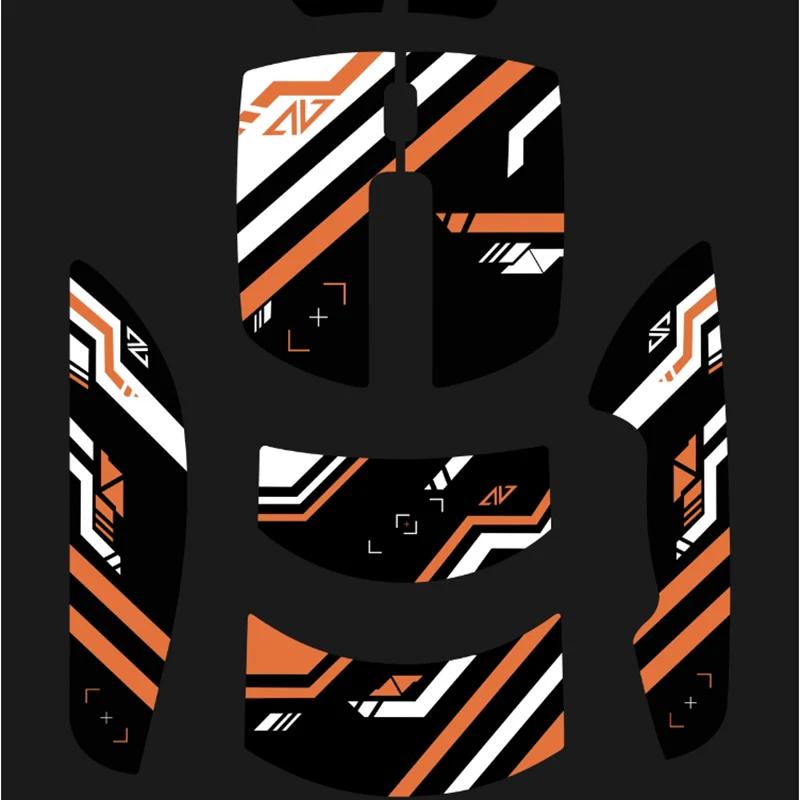 AJAZZ AJ139pro Mouse Grip Tape with Mice Feet - Version:Black Orange