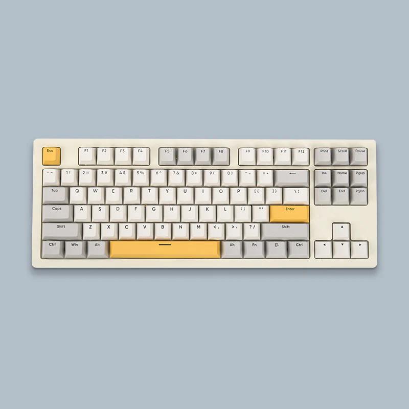 AJAZZ AKC087 Mechanical Keyboard - Version:White - Switch:AS 101