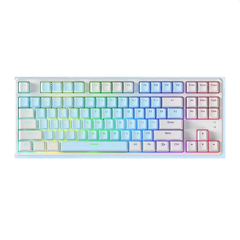 AJAZZ AK873 Mechanical Keyboard - Version:Sky Blue - Switch:AS Blue(50g)