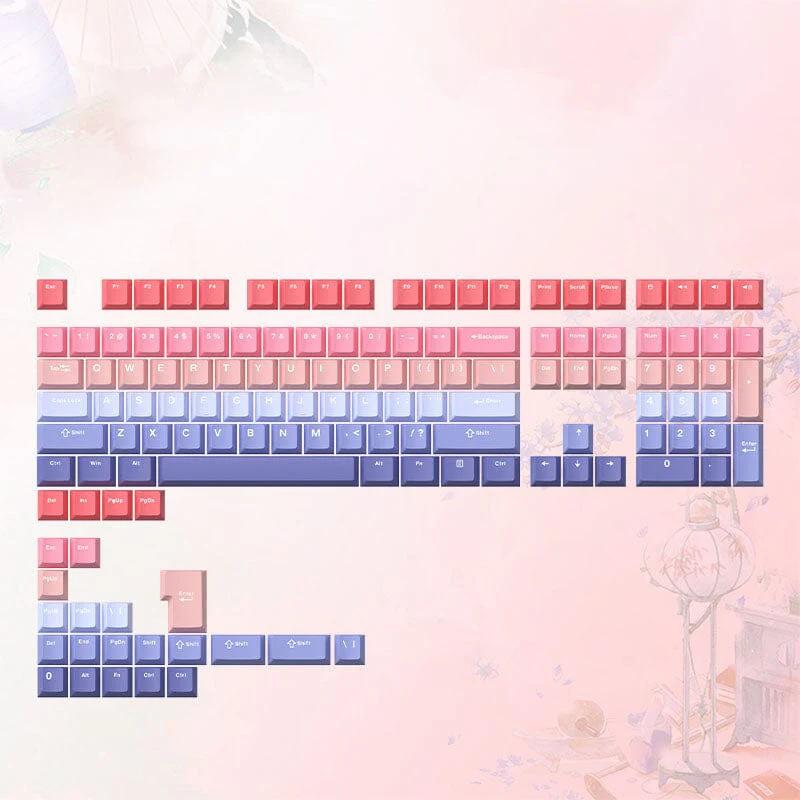 AJAZZ Gradient Cherry Keycaps - Color version:Pink purple