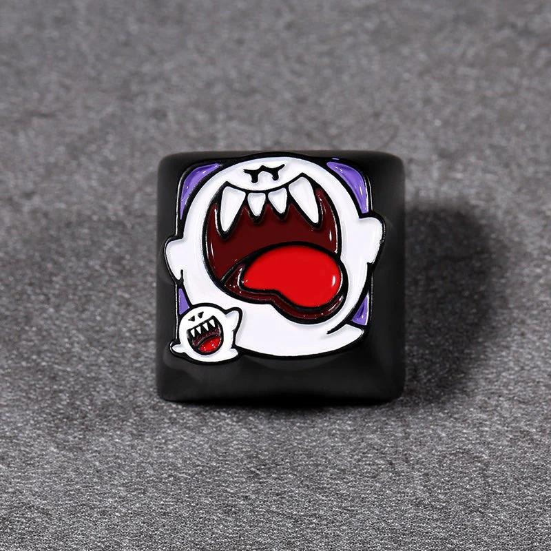 YUNZII TAC SUPER MARIO Aluminum Artisan Keycaps - Version:Ghost(1u)