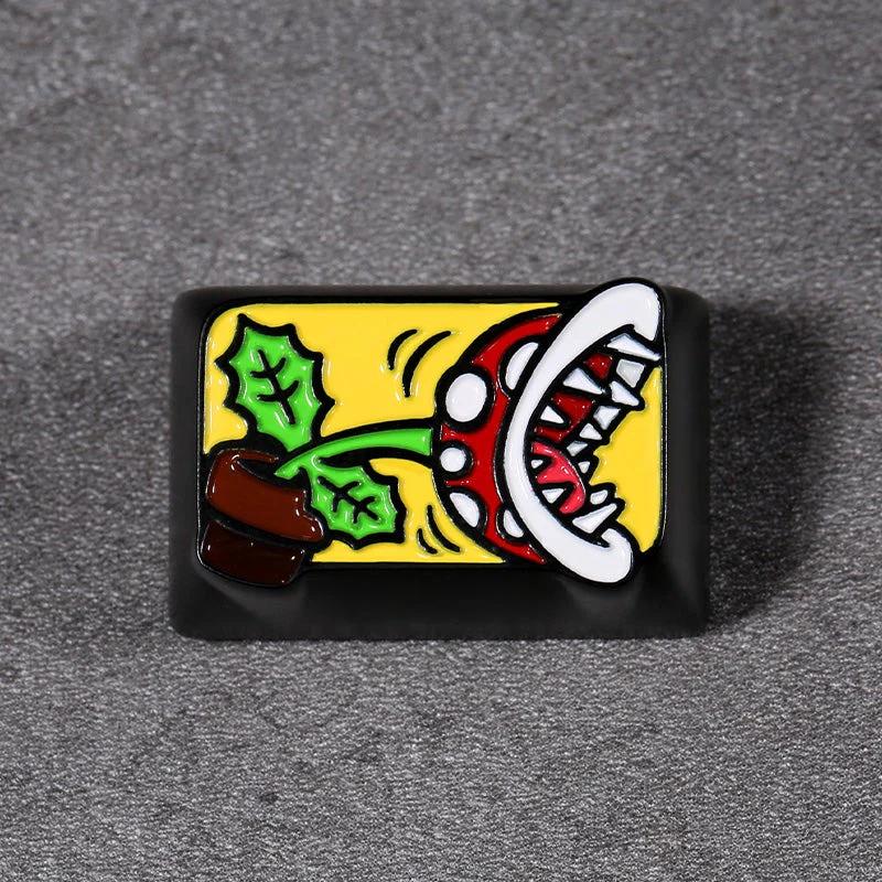 YUNZII TAC SUPER MARIO Aluminum Artisan Keycaps - Version:Piranha Plant(1.5u)