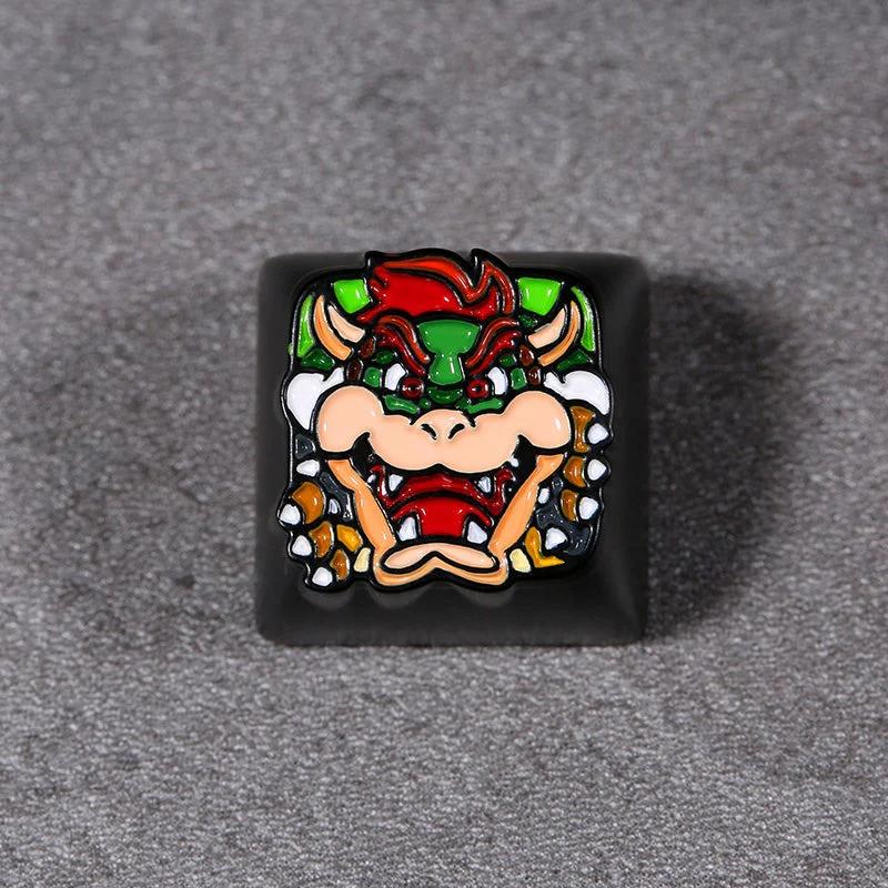 YUNZII TAC SUPER MARIO Aluminum Artisan Keycaps - Version:Bowser(1u)
