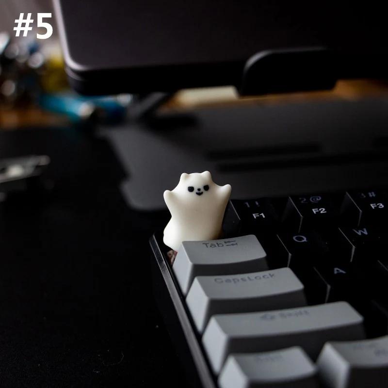 YUNZII Little Ghost Opaque Artisan Keycap - Version:#5