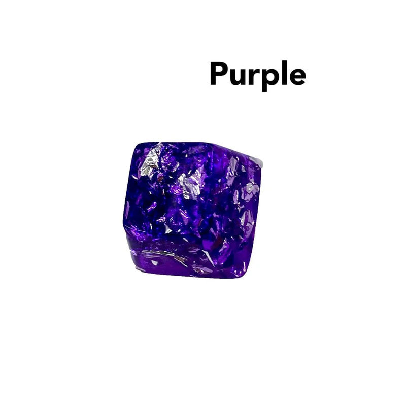 YUNZII Handmade Resin Artisan Keycaps - Type:Purple Keycap * 1