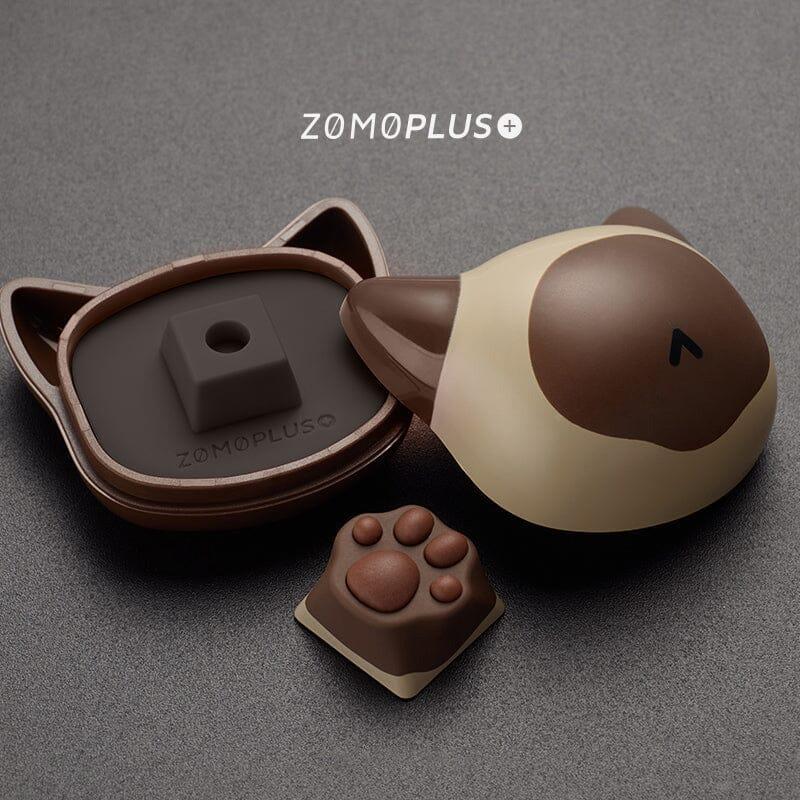 ZOMOPLUS Paw Multi-Color ABS Silicon Artisan Keycap - Version:Siamese Cat