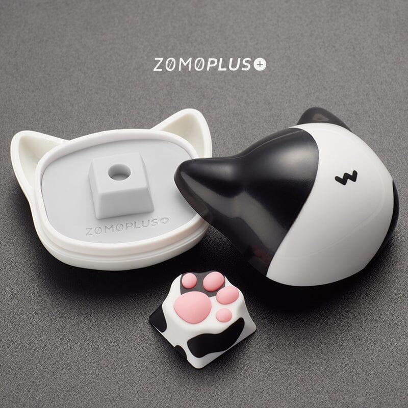 ZOMOPLUS Paw Multi-Color ABS Silicon Artisan Keycap - Version:Cow Cat