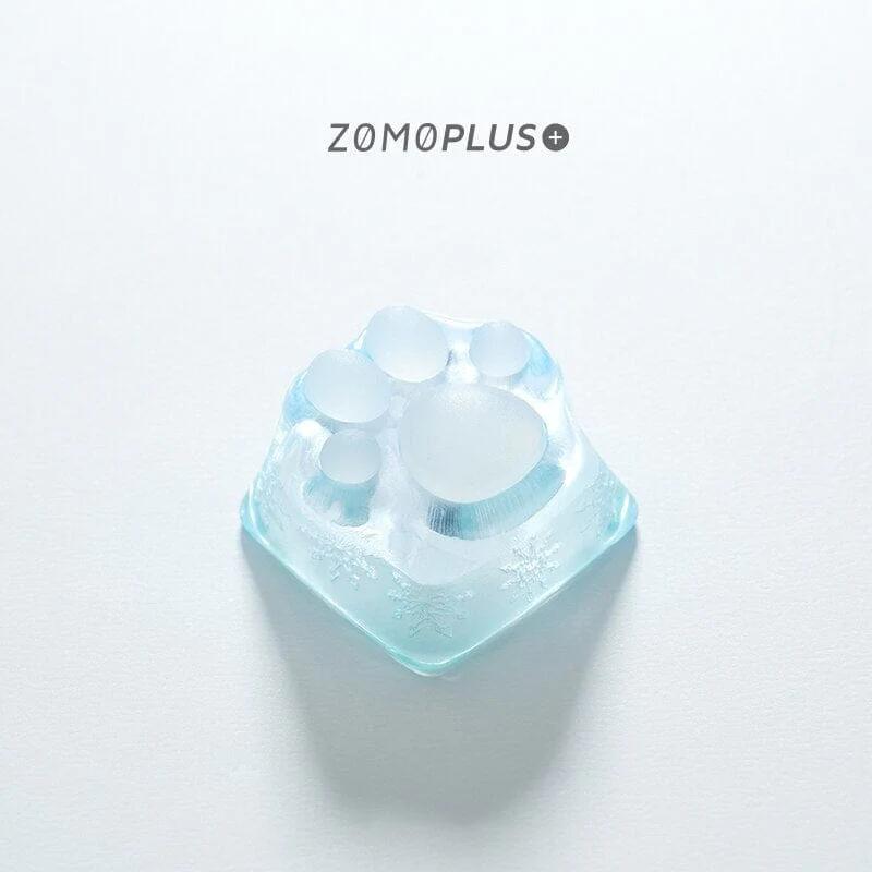 ZOMOPLUS Kawaii Leuke 3D Artisan Kat Poot Keycap - Version:Tiffany