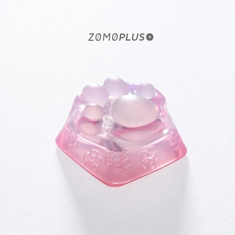 ZOMOPLUS Kawaii Leuke 3D Artisan Kat Poot Keycap - Version:Sakura