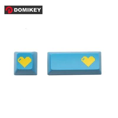 DOMIKEY Pixel Heart Artisan Keycaps - Profile:Cherry - Version:Blue